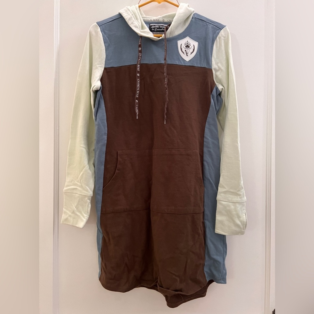 Critical Role VEX'AHLIA HOODIE DRESS - Medium - Sleeves mint green